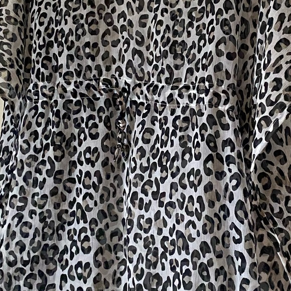 Leopard Print Swim Coverup - Picture 2 of 5
